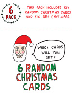 Six Pack Cards - Random Christmas