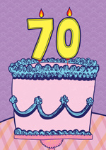 70 Number Cake