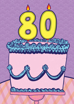 80 Number Cake