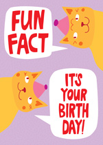 Fun Fact It's Your Birthday - Cats