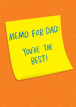 Memo For Dad: You're The Best