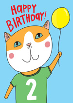 Cat Top 2nd Birthday