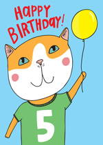 Cat Top 5th  Birthday