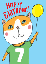 Cat Top 7th  Birthday