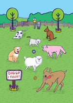 Microfibre Cloth - Dog Park