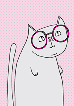 Microfibre Cloth - Kitty Glasses