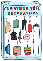 Christmas Tree Decorations: Melbourne Starter Park [Melbourne Themed Card]